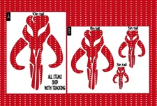 Mandalorian reusable stencil mylar plastic #104