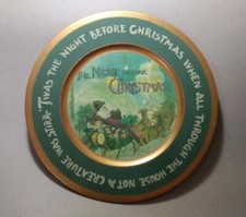 A Hand Painted Original plate From Cassandra Colburn The Blue Goose Farms Studio