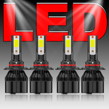 Fit Jeep Grand Cherokee 1999-2004 4x Led Headlight Bulbs Hilow Beam Lights Kit