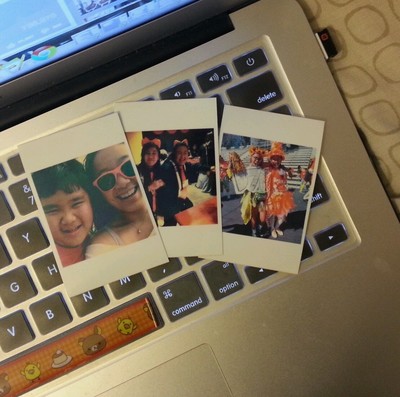 photos printed like polaroids