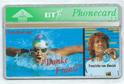 Großbritannien BT - 5 U Franziska van Almsick / Danke Franzi (231F) NEU ** MINT