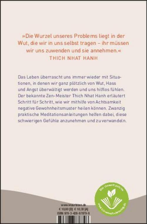 Thumbnail - Thich Nhat Hanh / Umarme Deine Wut / 9783426878798