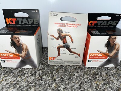PACK KT Tape Cotton Elastic Kinesiology Athletic Tape 20 Count Precut  Strip