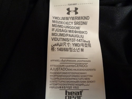 Nike & Under Armour Set of 2 YOUTH Medium T-shirts Black Activewear Training NWT - Picture 16 of 19