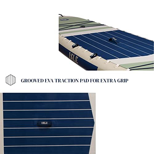 ISLE Switch Inflatable Hybrid Kayak-Stand Up Paddle Board | 2in1- Seafoam/Navy