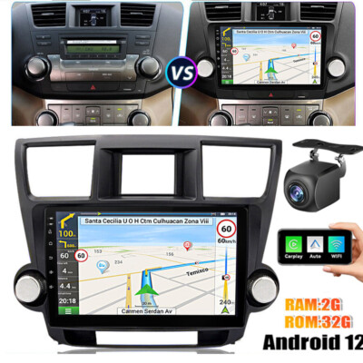 For Toyota Highlander 2008-2012 Apple Carplay Android Car Stereo GPS Radio JBL