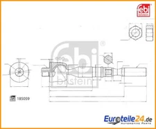 Axial Joint, Tie Rod Febi Bilstein 185059 for Nissan