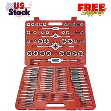 110 Piece Tap and Die Set SAE METRIC Threading Tool Set With Storage Case