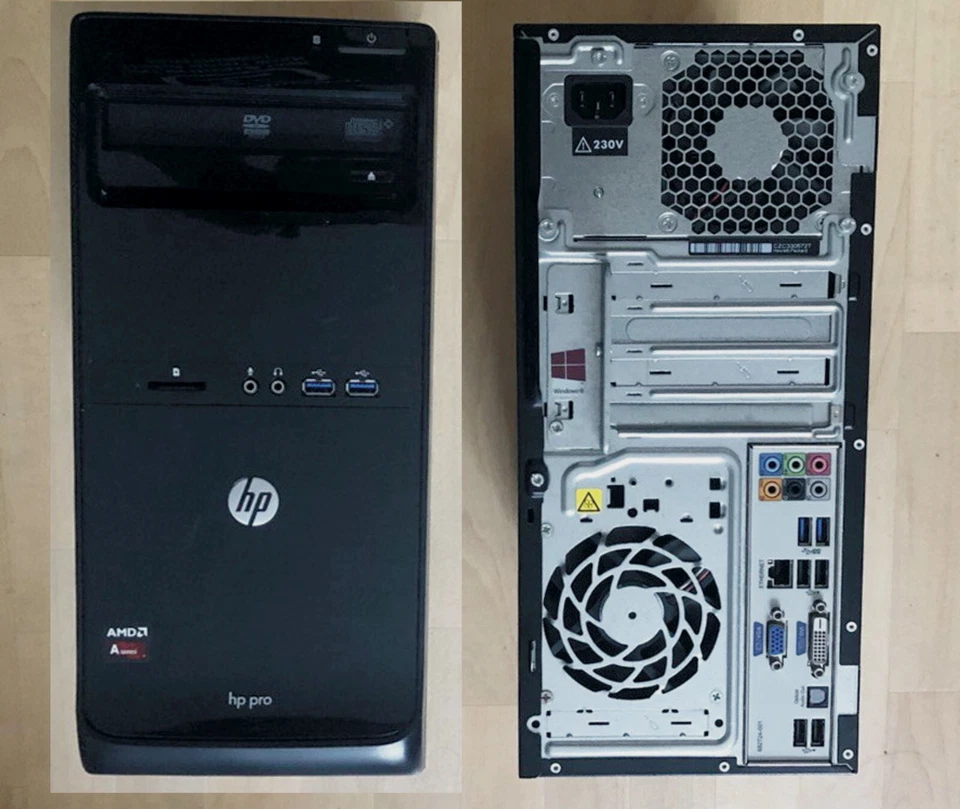 HP Pavilion AMD A10 5700 8 GB RAM 500 GB HDD USB 3.0 GB LAN WIN 10 - Bild 1 von 1