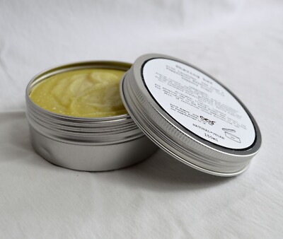 Natürliche Rasierseife Stück Lavendel Teebaum Minze Bio Zutaten in Dose 150ml