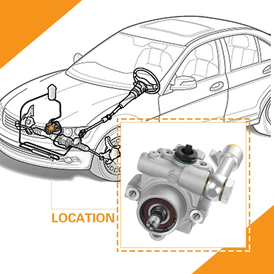 Power Steering Pump For 2003-2008 Nissan Maxima 2004-2009 Nissan Quest 3.5L - Image 2 of 4