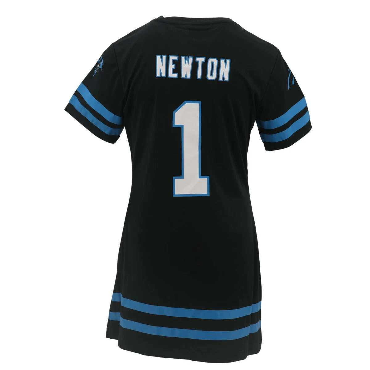 Carolina Panthers NFL Youth Girls Size Jersey-Style Cam Newton Long Dress  Shirt