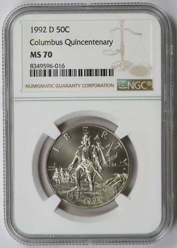 1992-D Columbus Quincentenary Modern Commemorative Half Dollar 50C MS 70 NGC