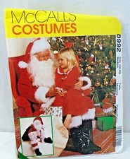McCalls 1997 Costume Pattern 8992 Adult Santa Claus Bag Doll Medium 38-40 Uncut