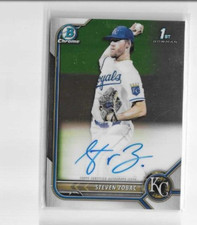2022 Bowman Chrome Draft Steven Zobac Autograph #CDA-SZ Royals