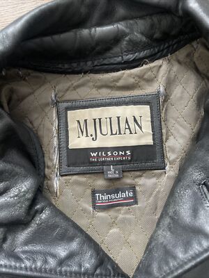JULIAN WILSON Mサイズ 8 M Julian wilson leather jacket men's large black vintage 1985 | eBay