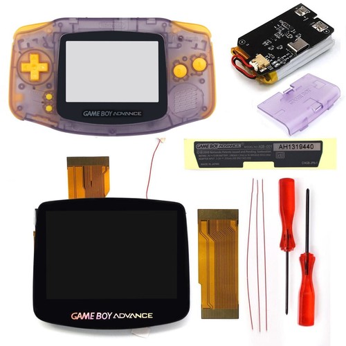Hispeedido Game Boy Advance GBA 3.0 V5 IPS LCD Backlight Kit W/batteries Shell - Picture 18 of 61