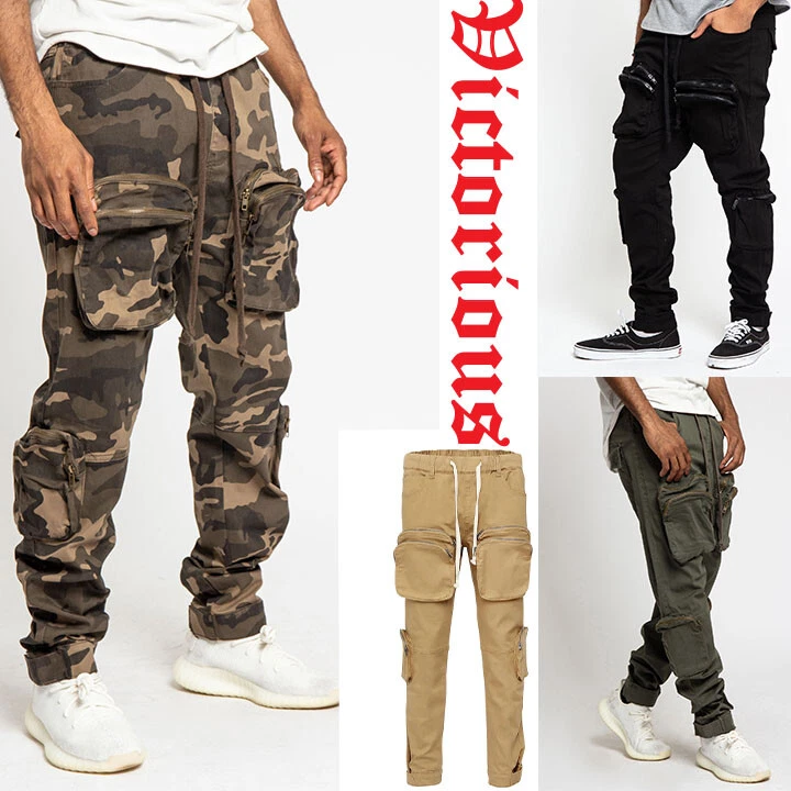 Victorious Men's Utility Front Big Pocket Cargo Jogger Pants JG3034EY S~5XL
Opens in a new window or
