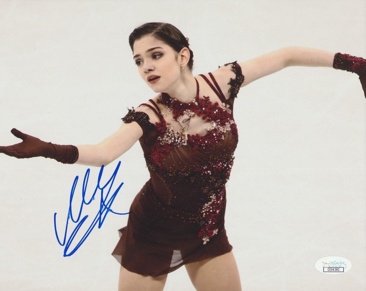 EVGENIA MEDVEDEVA SIGNED FIGURE SKATING 8X10 PHOTO 4 JSA | eBay