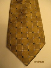 Jos A Bank Gold Silk Neck Tie