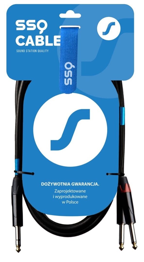 5904161820024 SSQ JSJM2 SS-1453 Разъем для подключения кабеля Стерео - 2x Разъем для подключения моно 2 м Schwarz SOU