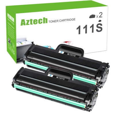 2PK MLT-D111S Toner Fit for Samsung Xpress M2070FW M2070W M2020W Printer & Chip