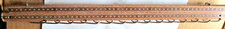 VINTAGE MEN'S NECKTIE/BELT ORGANIZER, WALL MOUNT, 15 HOOK, 18", 4.6 Oz. USED