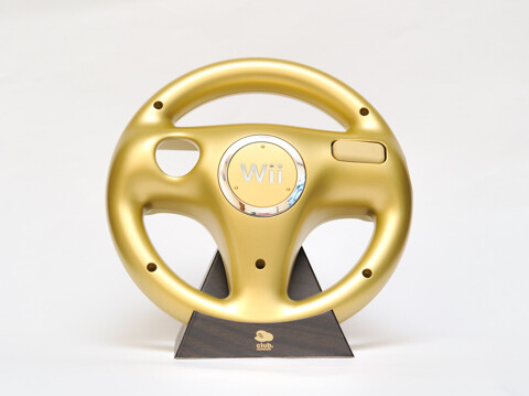 Club Nintendo Limited Mario Kart Wii Gold Handle Steering Wheel