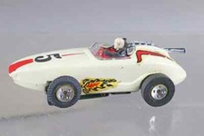 Aurora T-Jet Indy Grand Prix Racer HO Slot Car White 5