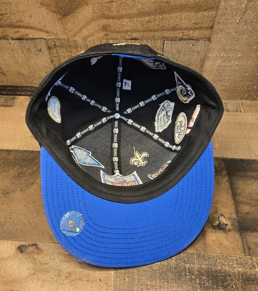 NFL On Field AFC Team Logos Reebok All Over 7.25 Fitted Hat Wool