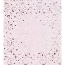 Vintage USA Selvedge Bandana Pink Paisley Cotton Handkerchief 60s-70s AMERICANA