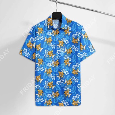 Pokemon Hawaiian T Shirt Magikarp Hawaii Shirts Pokemon Aloha Shirts