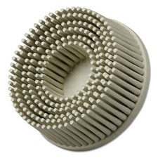 Roloc&trade; Bristle Disc, 3 in x 5/8 in, TR, 80 Grit, Ceramic Abrasive Grain, 15000