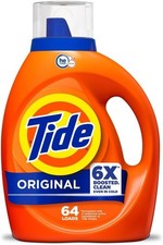 Tide Laundry Detergent Liquid, 6X Boosted Cleaning Power, Original Scent, 80 oz 0.04 per gallon