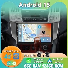 DAB+ Für Lexus RX300 RX330 RX400H 2003-2009 Android 15 Autoradio GPS Navi Kamera