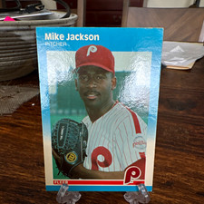 Fleer 1987 Update Mike Jackson Philadelphia Phillies #U-48 Rookie Base Set Card. rookie card picture