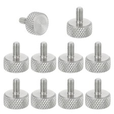 M3x5mm Knurled Thumb Screws 10mm Dia Stainless Diamond Knurled Screw 10Pcs