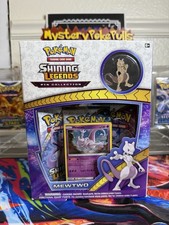 Pokémon TCG Shining Legends Pin Collection Mewtwo Box Factory Sealed 2017