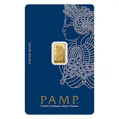 Pamp Suisse Lady Fortuna 1 Gram Gold Bar - Large Assay Card | eBay