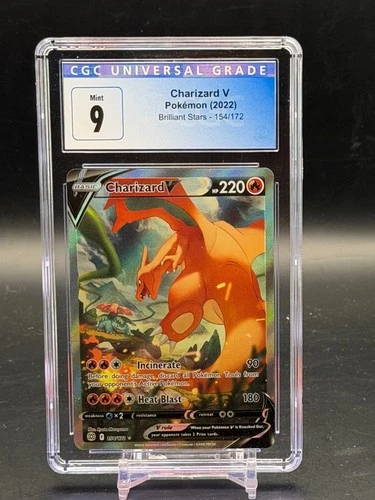 CGC 9 Charizard Brilliant Stars Full Art Holo 2022 Pokemon 154/172