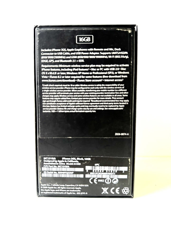 Apple iPhone 3GS 16GB 3,5" Nero -NON FUNZIONANTE - Immagine 2 di 4