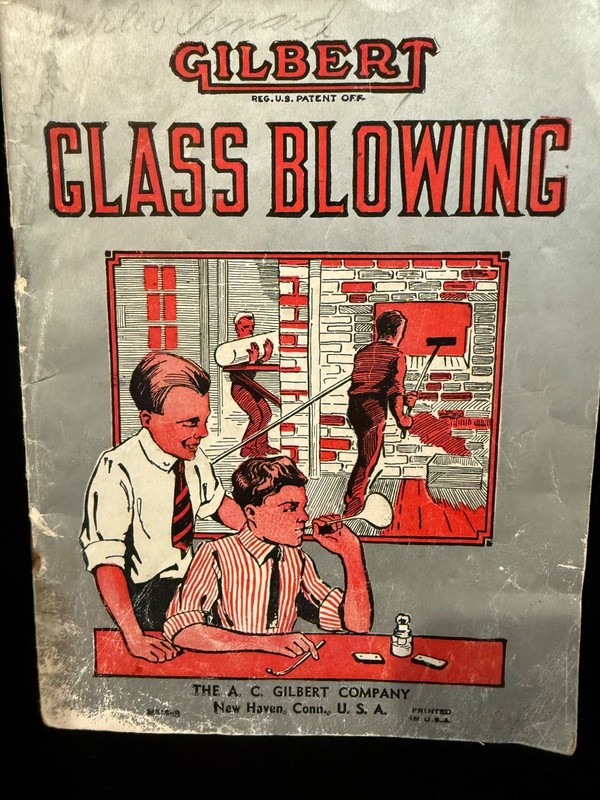 Gilbert Glass Blowing instruction booklet Vtg 1909