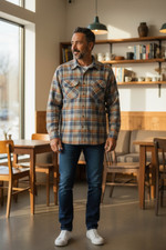 Vintage Pendleton Wool Flannel Men Medium Multicolor Plaid Outdoors 80s Gorpcore