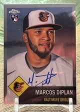 2022 Topps Chrome Platinum Anniversary Marcos Diplan Rookie Auto Orioles CPA-MD