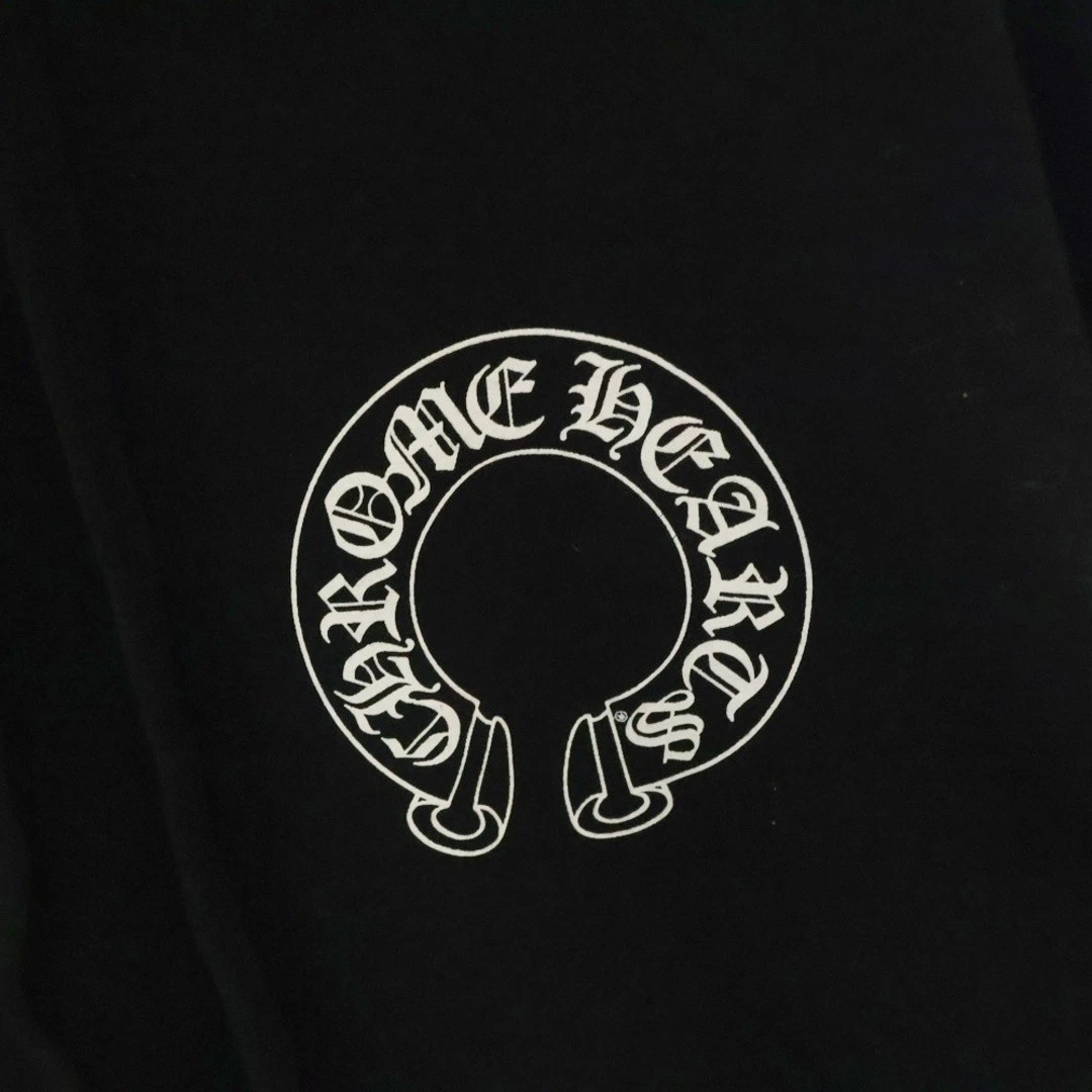 Felpa con cappuccio a ferro di cavallo CHROME HEARTS x Matty Boy Chomper nera usata a58