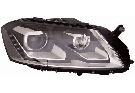 ABAKUS Main Headlight 441-11G7RMLEAD2 Right For VW Black, LWR Motor