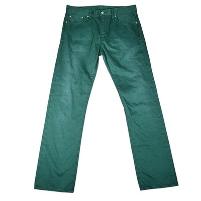 Levi's 504 Jeans Mens 32x32 (Fits 33x32) Regular Straight Green Casual Classic