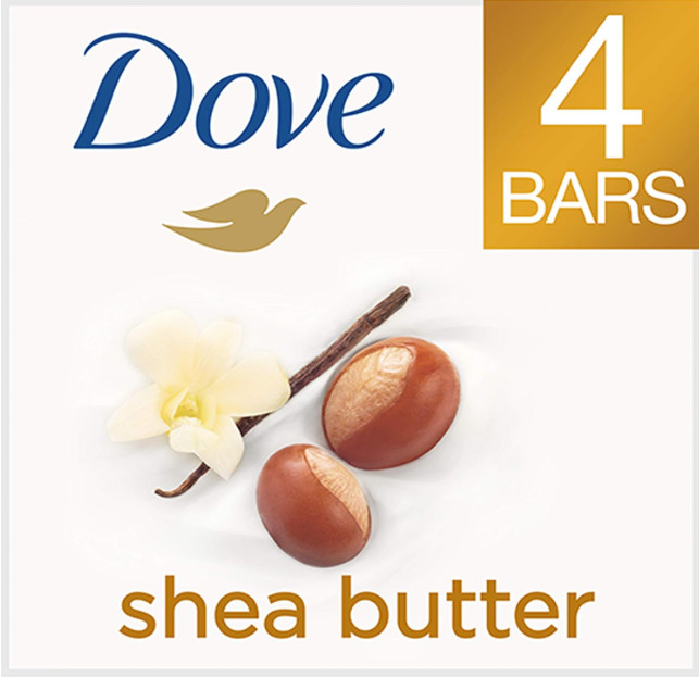 (24 Pack) Dove Shea Butter Beauty Bar,  3.17oz FREE SHIPPING
