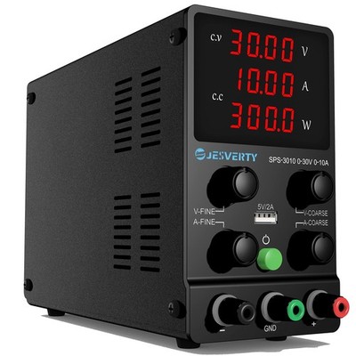 DC Power Supply Variable, 0-30V 0-10A Adjustable Switching DC Regulated Bench Po