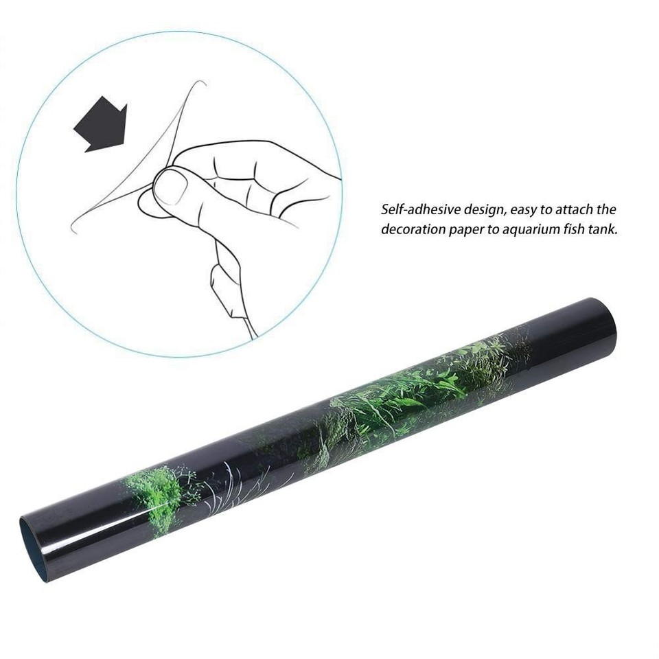 Multi Background Fish Zerodis 3D Aquarium Background Poster Self Adhesive PVC Fish Tank ...